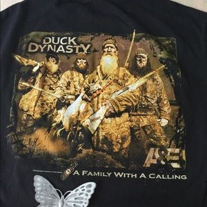 DUCK DYNASTY LG. Black short sleeved Tshirt